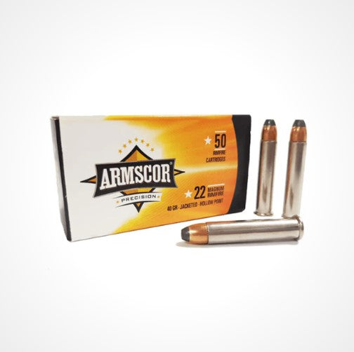 ARMSCOR CALL .22 MAGNUM RX HIGH VELOCITY HP 40GR500PK