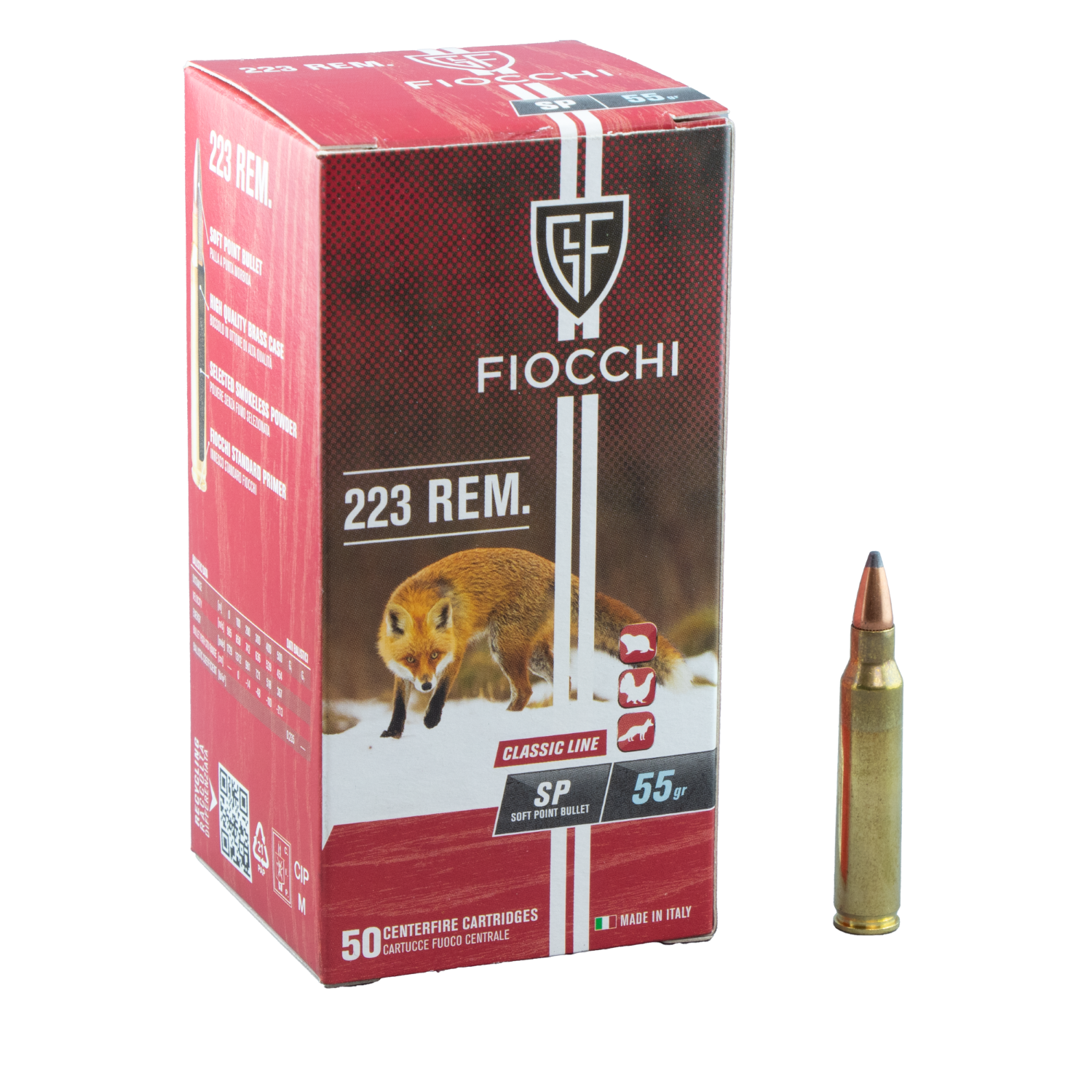 FIOCCHI 223 REM 55GR SP 50PK SOFT POINT