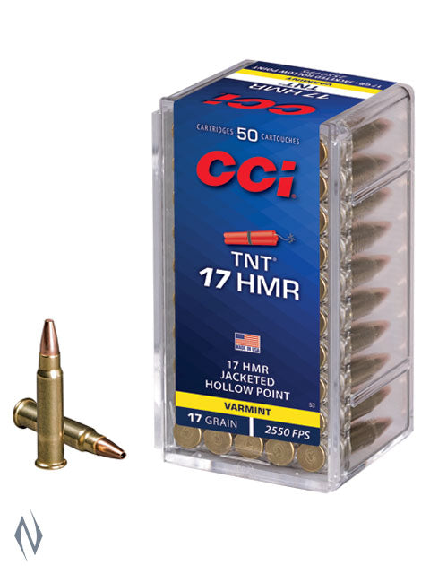 CCI 17HMR 17GR HP TNT 2550FPS 50 pack