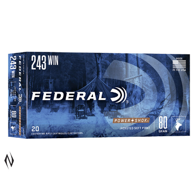 FEDERAL 243 WIN 80GR SP POWERSHOK