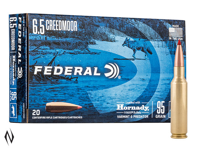 FEDERAL 6.5 CREEDMOOR 95GR VMAX 20PK