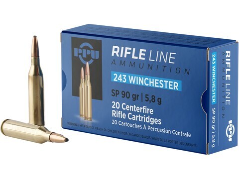 PPU Rifle Line .243win 90gr Soft Point 20pk