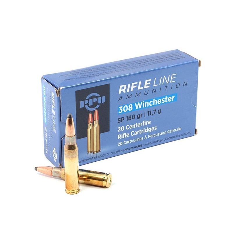 PPU RIFLE LINE 308 Win 180gr SP