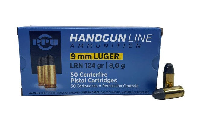 PPU 9mm 124gr LRN 50PK