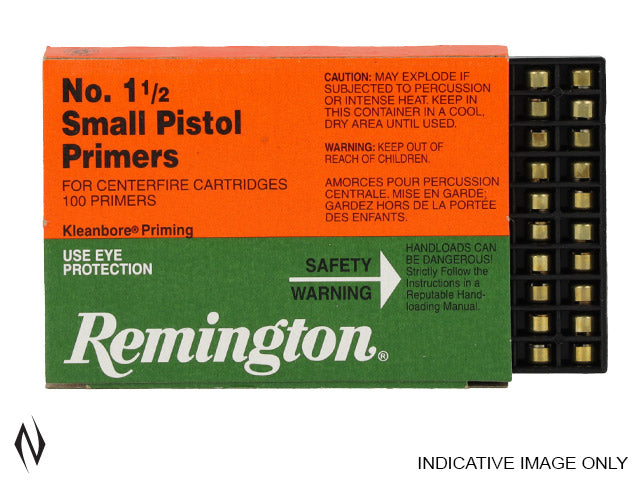 REMINGTON PRIMER 1 12 SMALL PISTOL 100PK