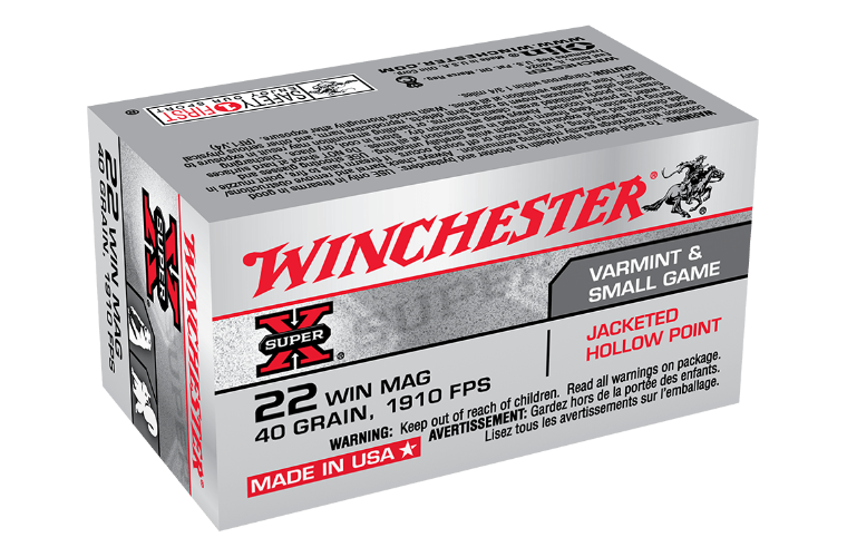 WINCHESTER SUPER X 22WMR 40GR JHP 250 PACK