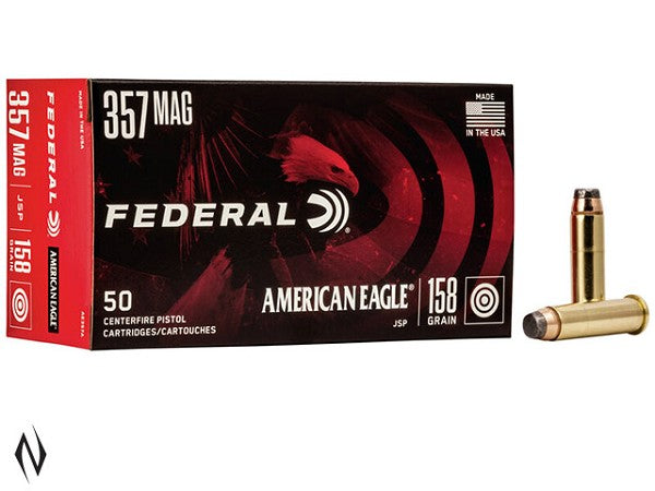 FEDERAL 357 MAG 158GR JSP AMERICAN EAGLE